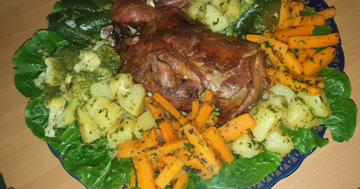 Roasted Lamb with Vegetables