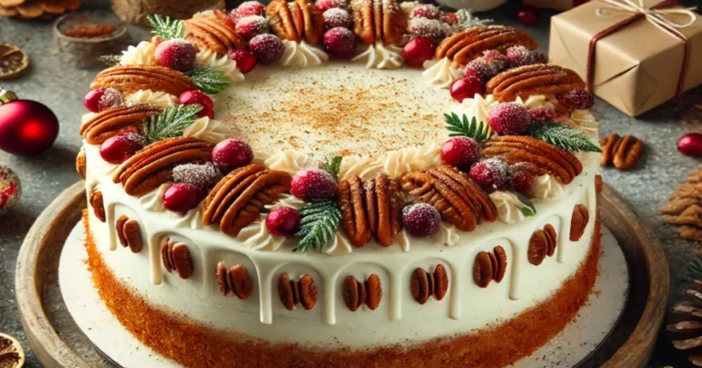 Holiday Spice Cake with Cream Cheese Frosting