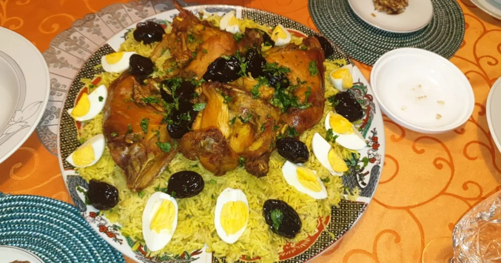 Moroccan Lamb with Rice, Prunes, and Eggs: A Royal Dish for Special Occasions