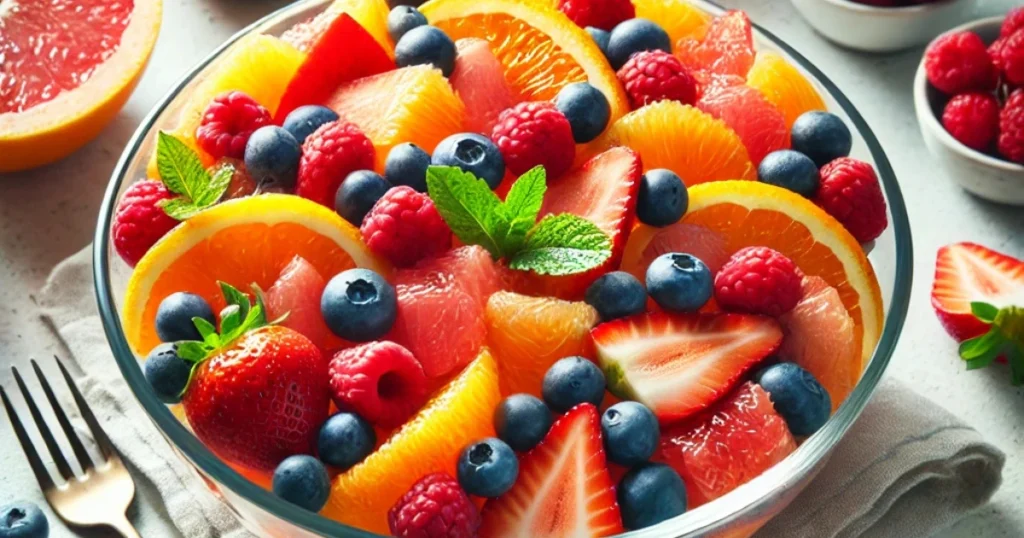 Citrus Berry Fruit Salad with Honey Mint Dressing: A Refreshing, Nutrient-Packed Recipe