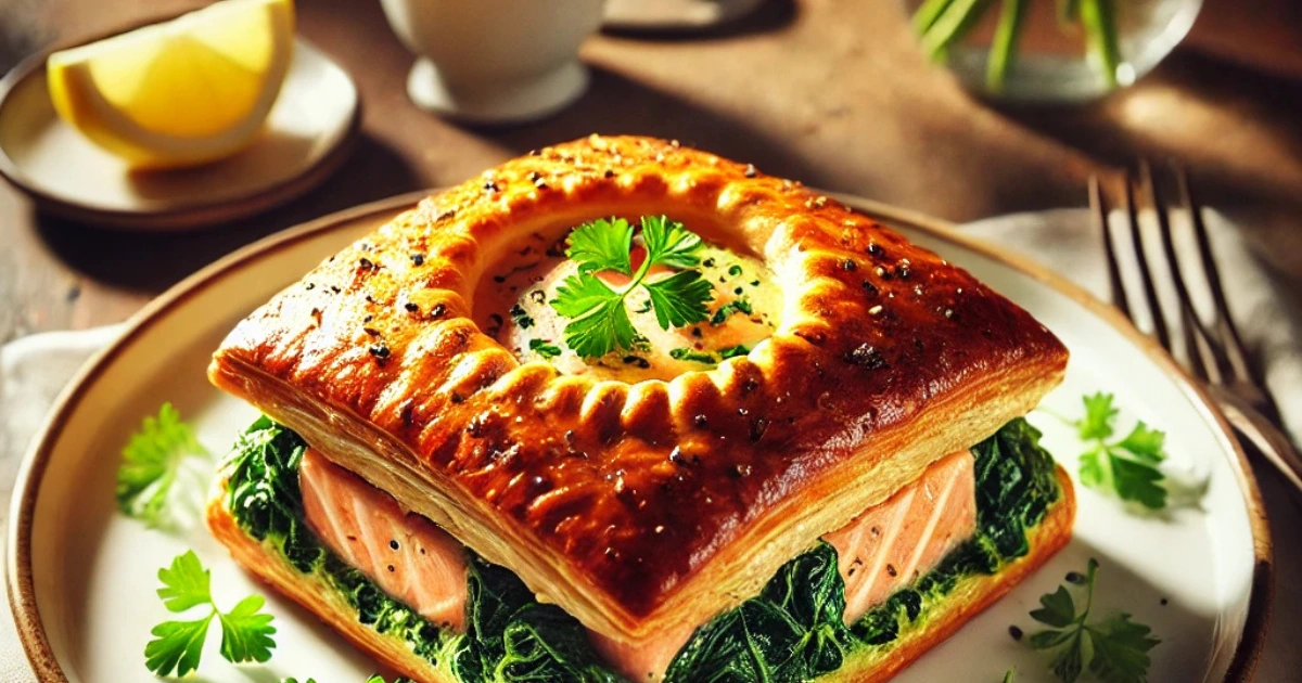 Salmon en Croûte with Spinach and Cream Cheese: An Elegant Dish for Special Occasions