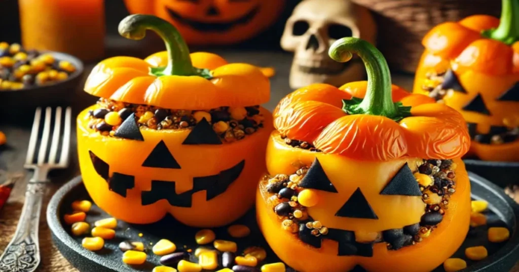 Spooky Stuffed Peppers