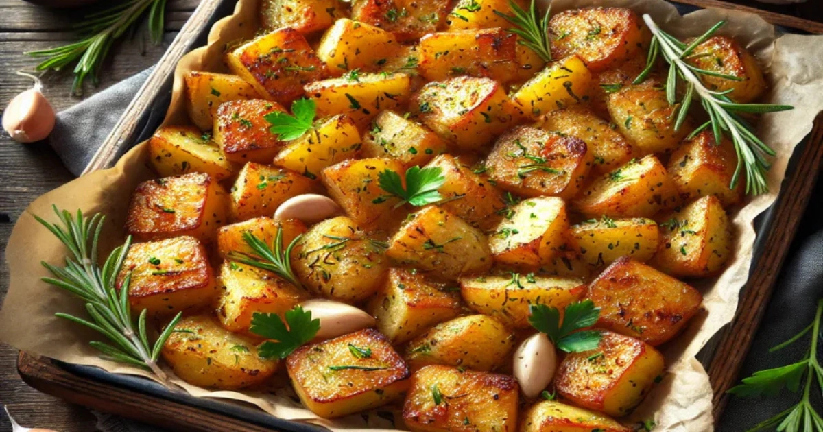 Roasted Garlic and Herb Potatoes