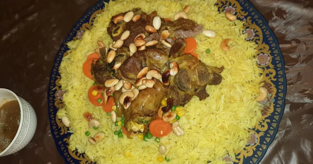 Kabsa, a popular rice dish