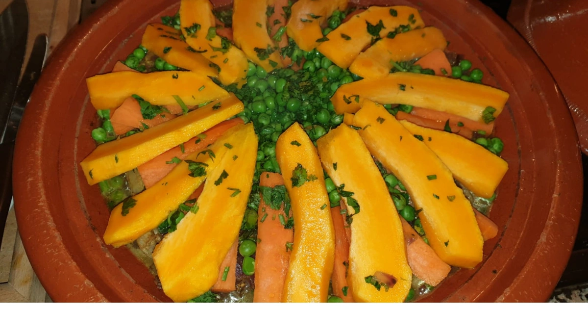 Tagine with Meat and Sweet Yellow Zucchini