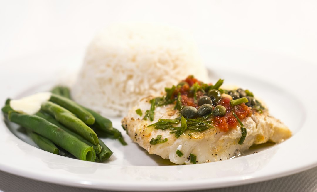 Cod with tomatoes and capers